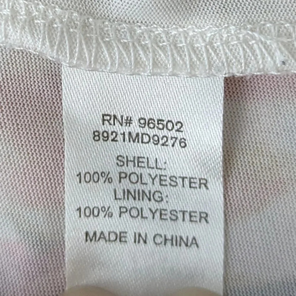 Artsy/ Floral/ Shift Dress with a Cold Shoulder Size Small - Picture 9 of 9